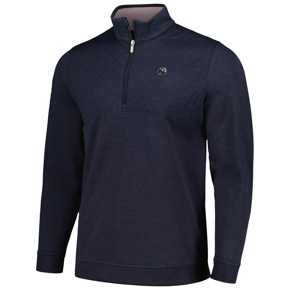 Men's Puma x Arnold Palmer Collection Navy Invitational Castle CLOUDSPUN Quarter-Zip Top