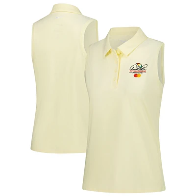 Polo sans manches Nike jaune Arnold Palmer Invitational Victory Performance pour femme