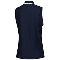 Women's Puma  Navy Arnold Palmer Invitational Jacquard dryCELL Sleeveless Polo