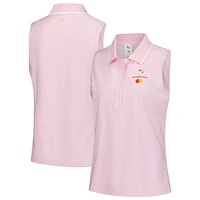 Women's Puma  Pink Arnold Palmer Invitational Jacquard dryCELL Sleeveless Polo