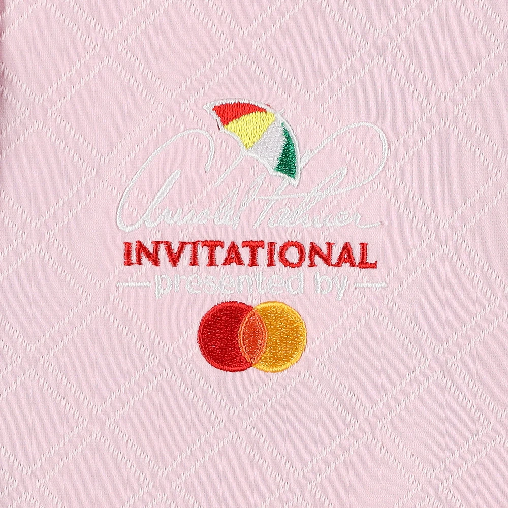 Women's Puma  Pink Arnold Palmer Invitational Jacquard dryCELL Sleeveless Polo