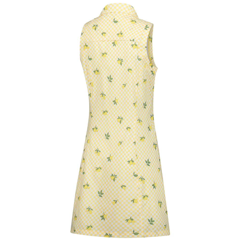 Women's Puma  Yellow Arnold Palmer Invitational Lemons Woven Dress