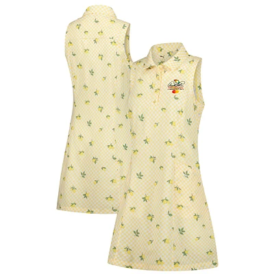 Women's Puma  Yellow Arnold Palmer Invitational Lemons Woven Dress