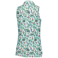 Women's Smith & Quinn  Green Arnold Palmer Invitational Toile Alice Sleeveless Polo