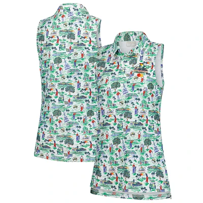 Women's Smith & Quinn  Green Arnold Palmer Invitational Toile Alice Sleeveless Polo