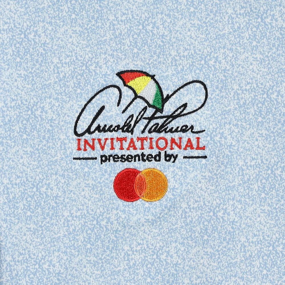 Women's FootJoy Light Blue Arnold Palmer Invitational Speckle Print Polo