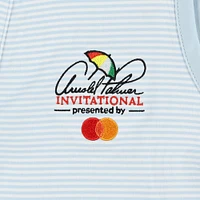 Women's FootJoy Light Blue Arnold Palmer Invitational Striped Sleeveless Polo
