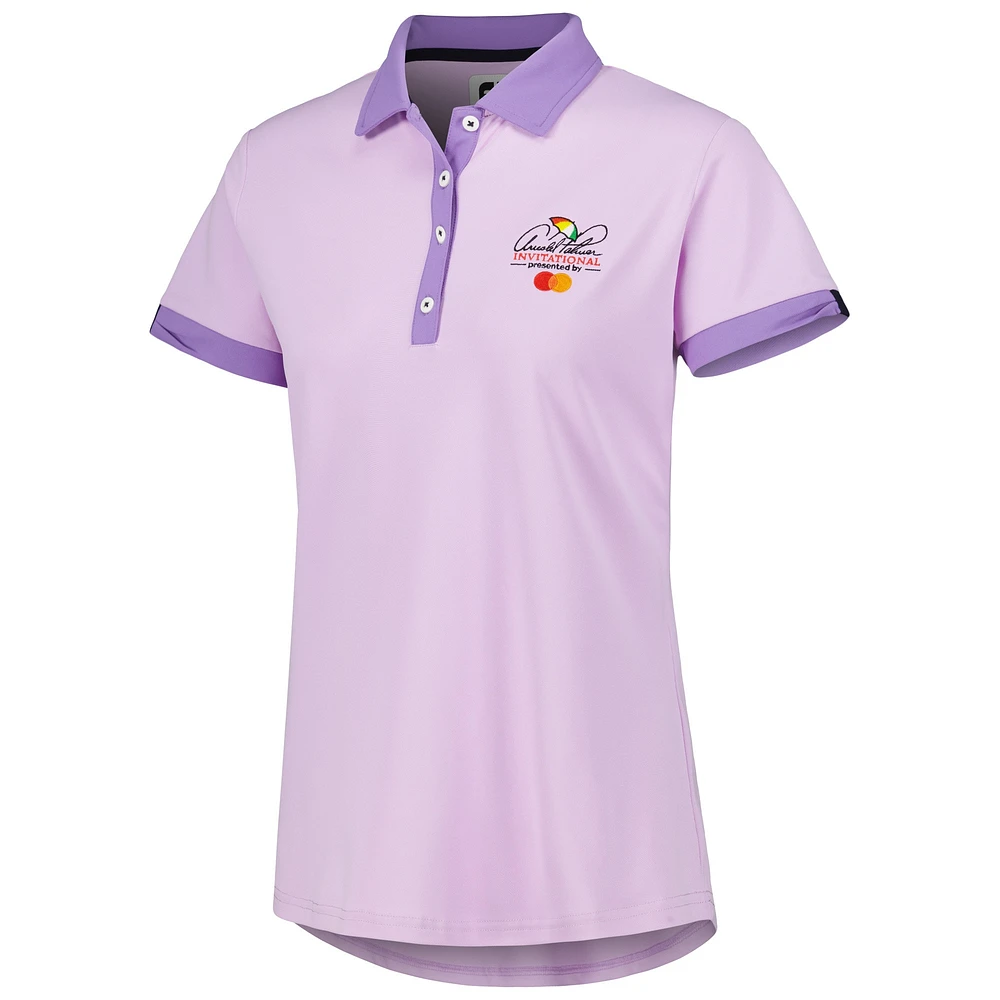 Women's FootJoy Purple Arnold Palmer Invitational Color Block Polo