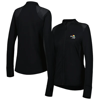 Haut à glissière pleine longueur Tessa Levelwear Black Bay Hill pour femmes