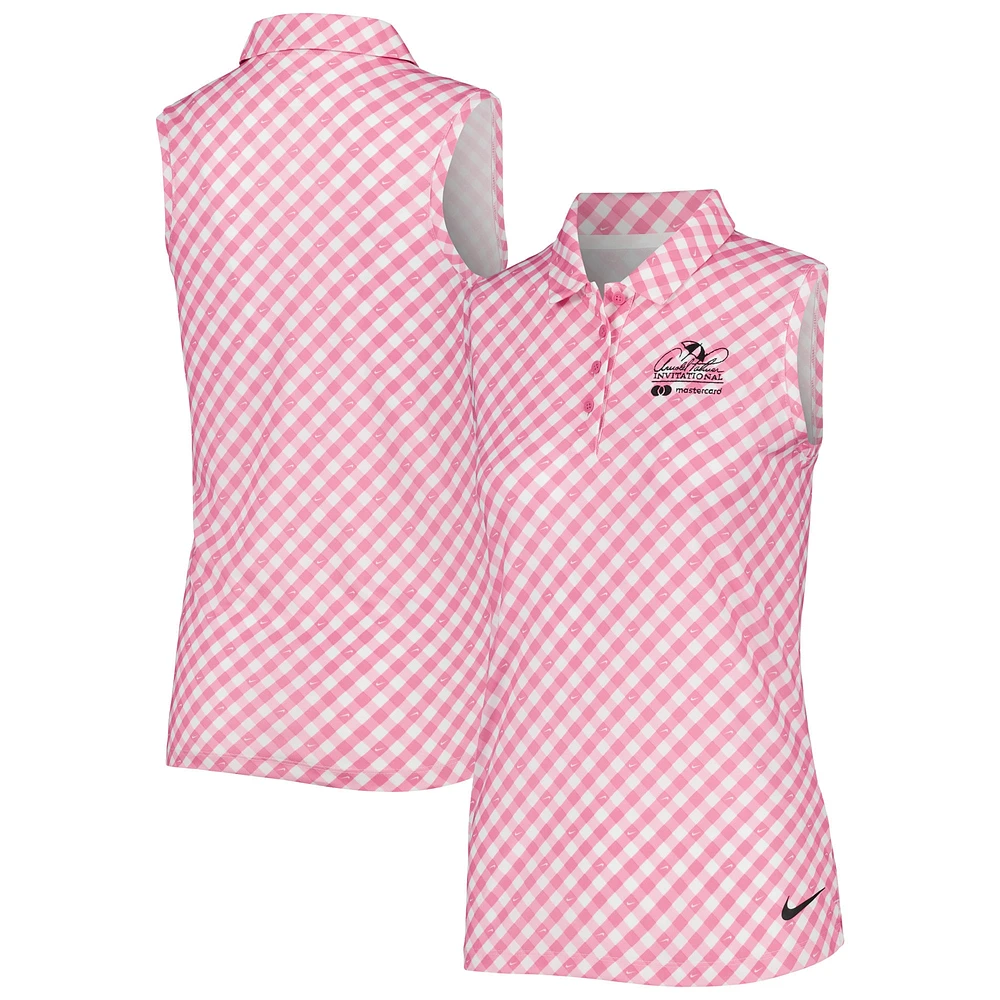 Polo sans manches Nike Arnold Palmer Invitational Victory Performance pour femme, rose