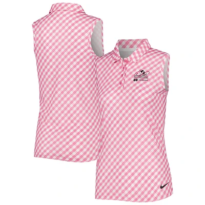 Polo sans manches Nike Arnold Palmer Invitational Victory Performance pour femme, rose