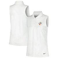 Polo de performance sans manches Nike Arnold Palmer Invitational Victory pour femme blanc