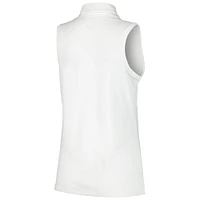 Women's Nike White Arnold Palmer Invitational Victory Sleeveless Performance Polo