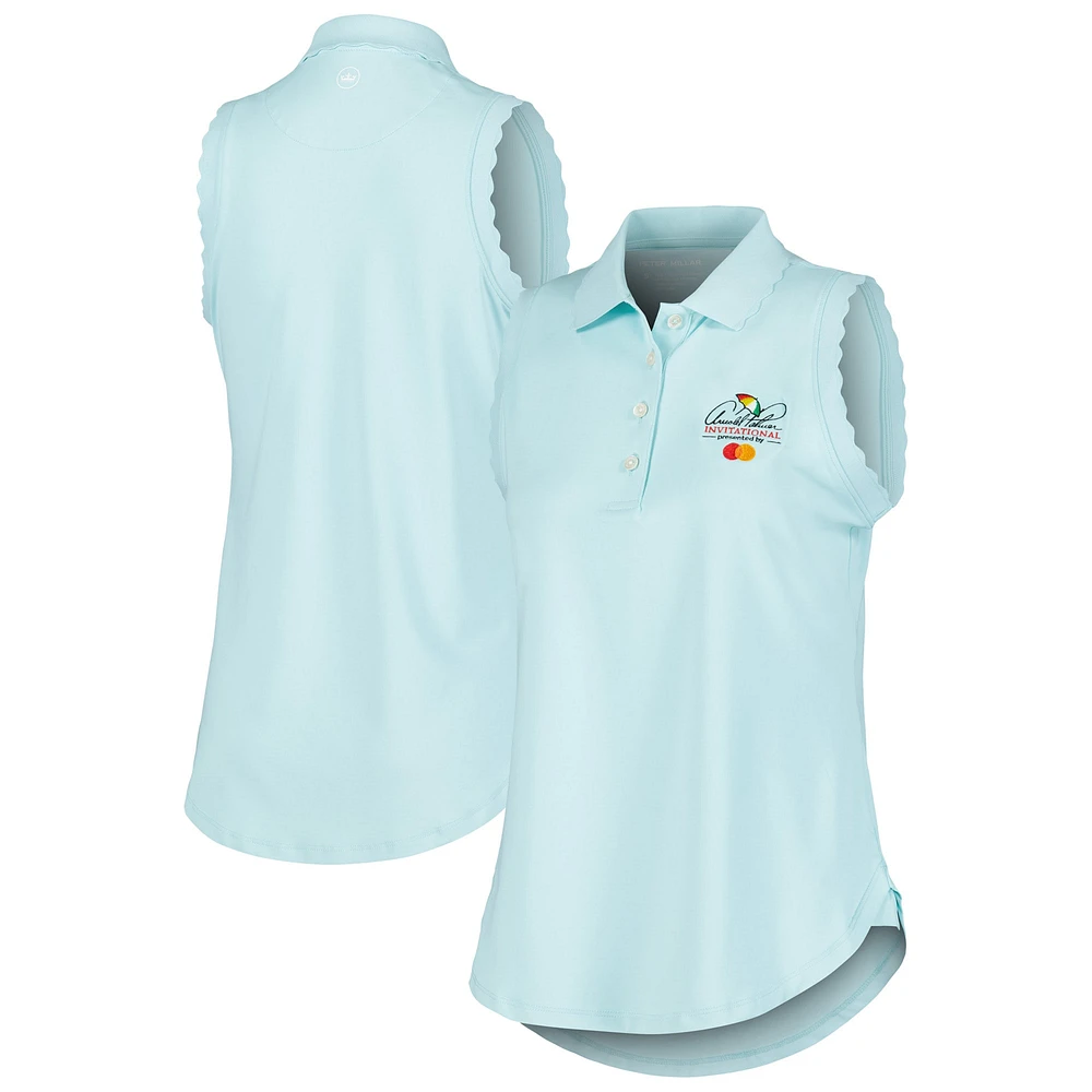 Polo en jersey extensible sans manches Peter Millar Mint Arnold Palmer Invitational Opal pour femme