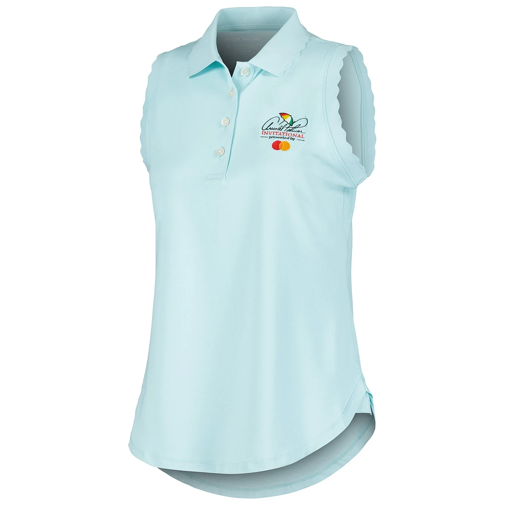 Women's Peter Millar Mint Arnold Palmer Invitational Opal Sleeveless Stretch Jersey Polo