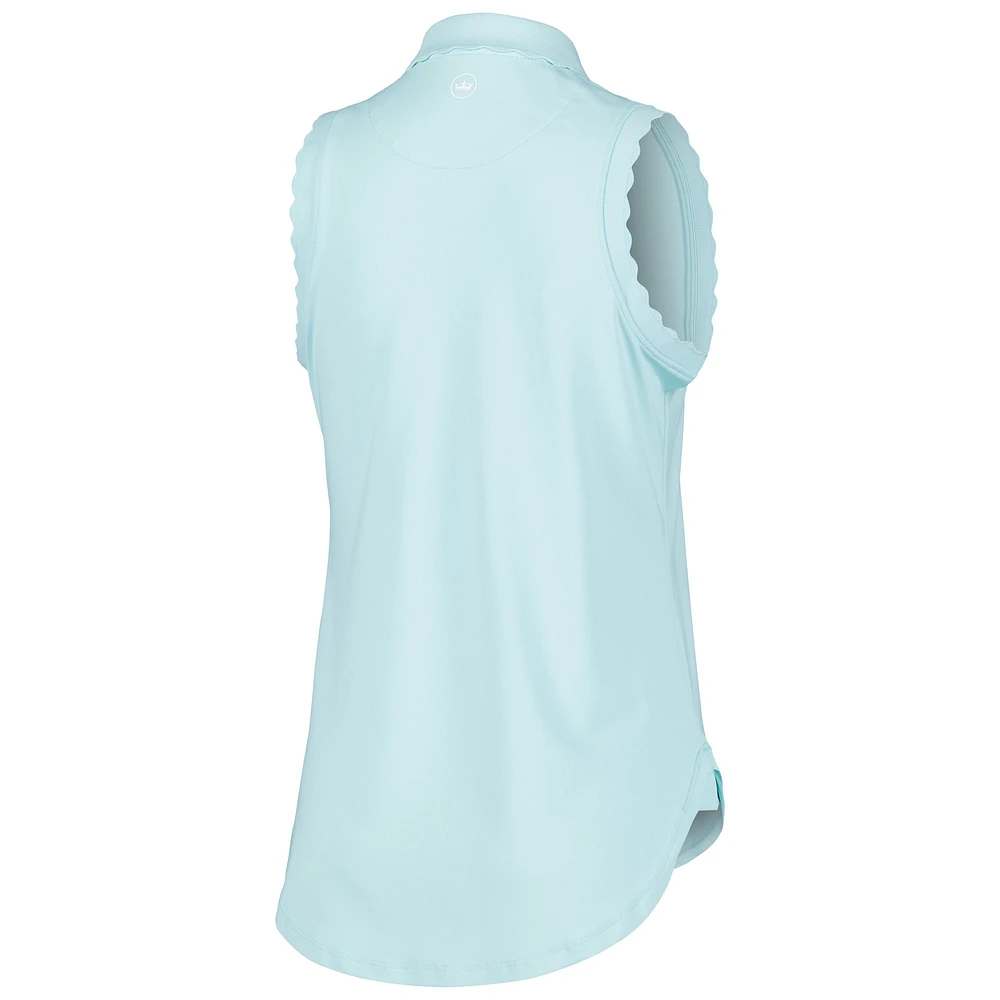 Women's Peter Millar Mint Arnold Palmer Invitational Opal Sleeveless Stretch Jersey Polo