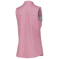 Women's Puma Pink Arnold Palmer Invitational Deco Sleeveless MATTR Polo