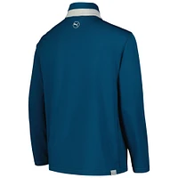 Youth Puma Teal Arnold Palmer Invitational Lightweight Quarter-Zip Jacket