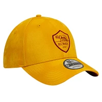 Men's New Era Gold AS Roma Tie-Dye 9FORTY Adjustable Hat