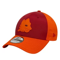 Men's New Era Red/Orange AS Roma Rubber Wolf 39THIRTY Fitted Hat