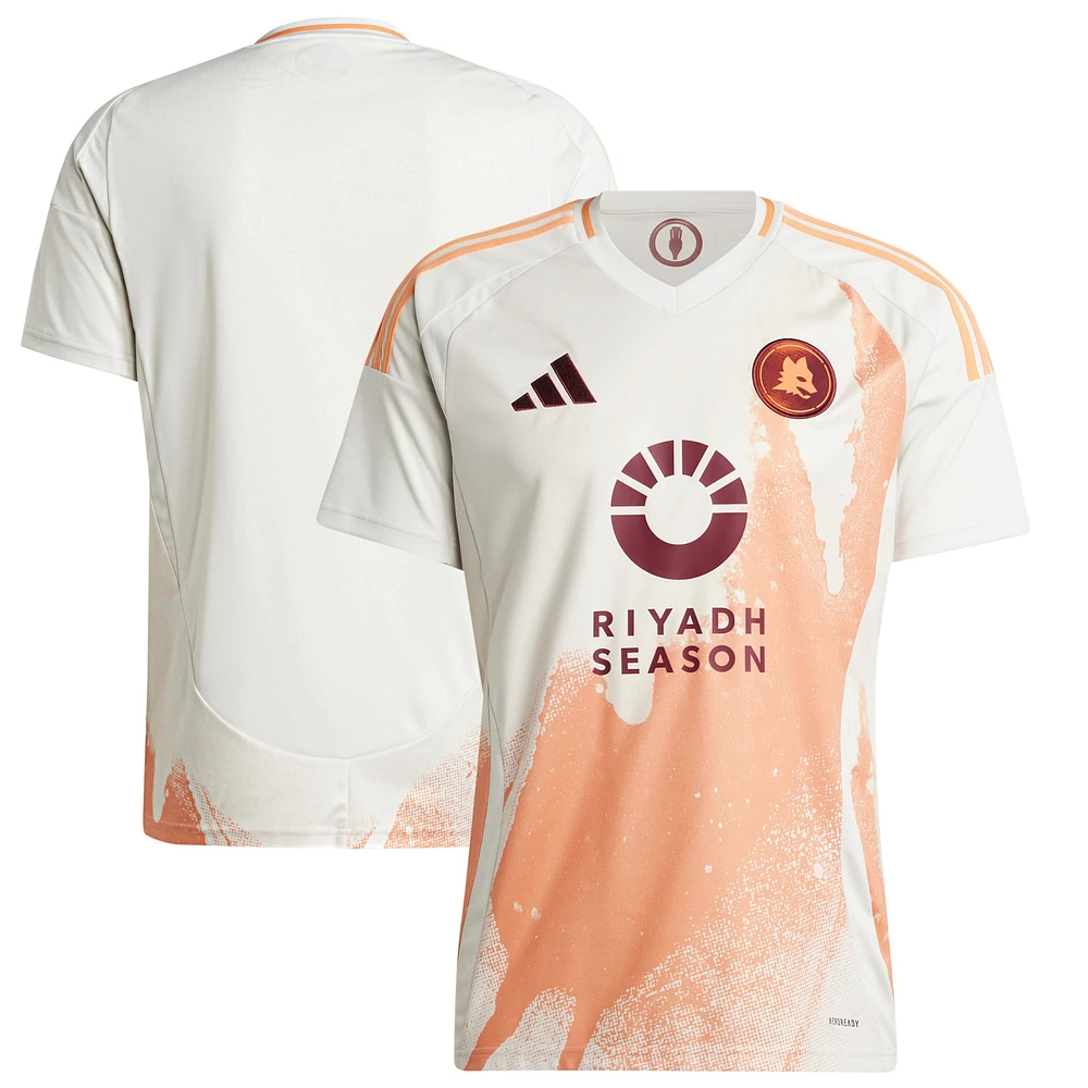 Men's adidas White AS Roma 2024/25 Away Replica Jersey