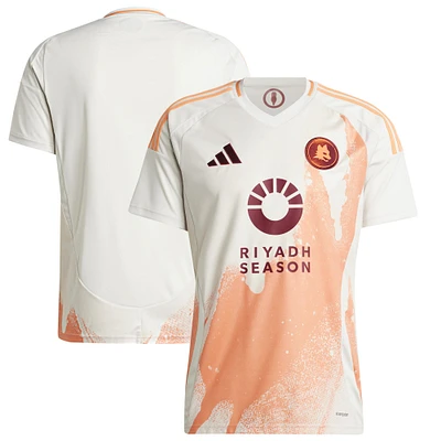 Men's adidas White AS Roma 2024/25 Away Replica Jersey