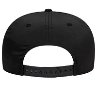 Men's New Era Black AS Roma Puff Print 9FIFTY Stretch-Snap Adjustable Hat