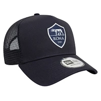 Men's New Era Navy AS Roma Trucker Adjustable Hat