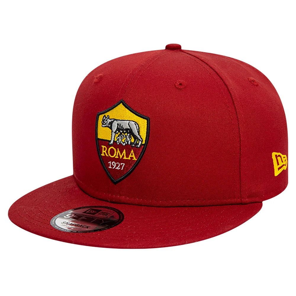 Men's New Era Red AS Roma Core 9FIFTY Snapback Hat