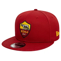 Casquette Snapback AS Roma Core 9FIFTY New Era rouge pour homme