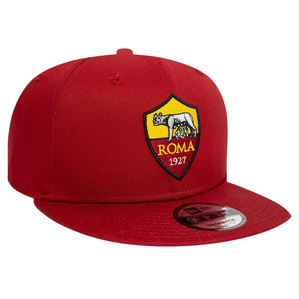 Casquette Snapback AS Roma Core 9FIFTY New Era rouge pour homme