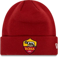 Men's New Era Red AS Roma Core Cuffed Knit Hat