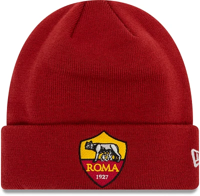 Men's New Era Red AS Roma Core Cuffed Knit Hat