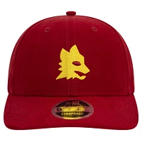 Men's New Era Red AS Roma Suede Low Profile 9FIFTY Stretch-Snap Hat