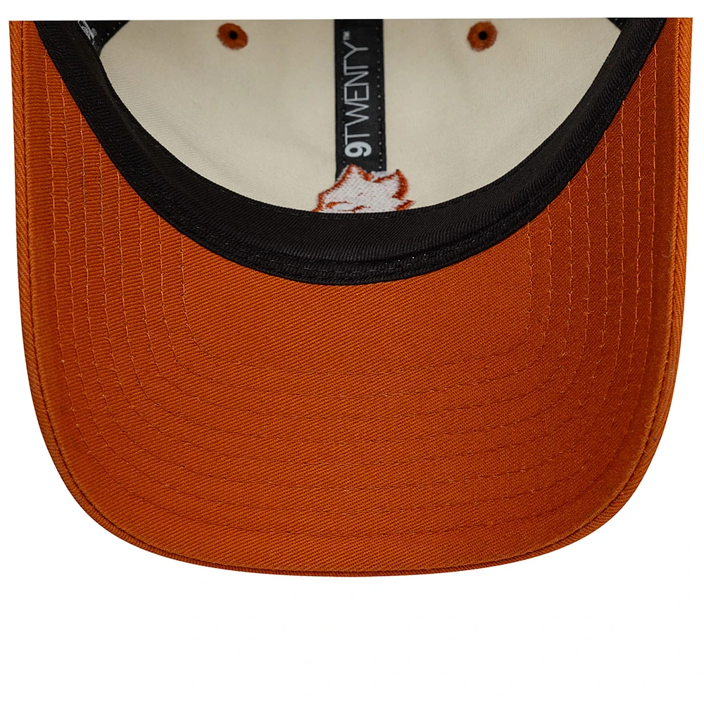 Men's New Era  Tan AS Roma Contrast Visor 9TWENTY Adjustable Hat