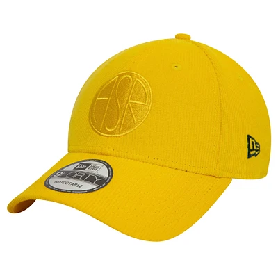 Casquette ajustable 9FORTY ton sur ton en velours côtelé AS Roma New Era pour homme jaune