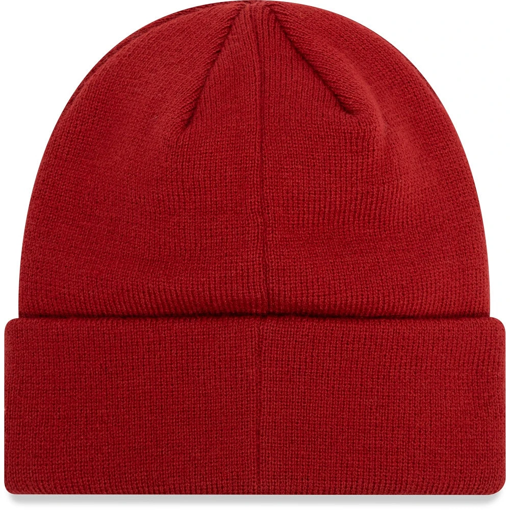 Bonnet en tricot à revers AS Roma Core rouge New Era pour jeune