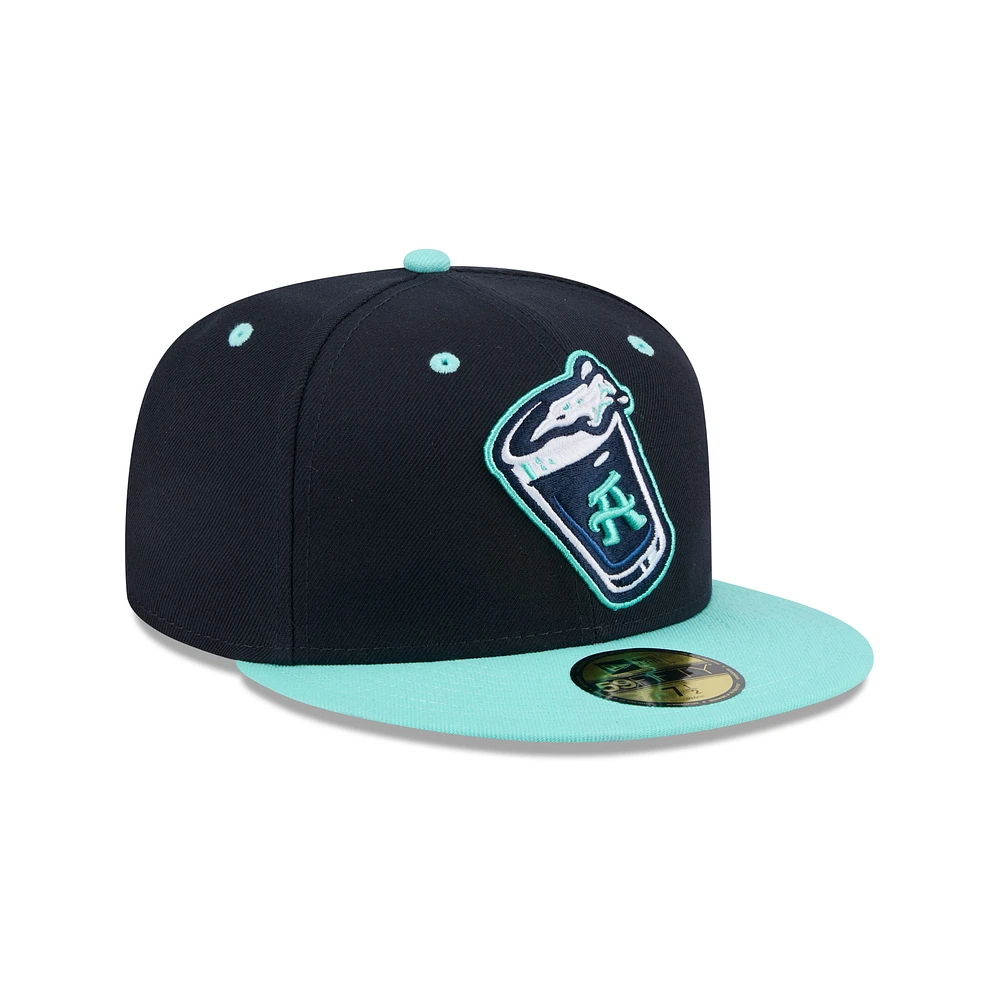 Men's New Era Navy Asheville Tourists Theme Nights 59FIFTY Fitted Hat