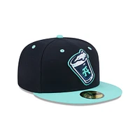 Men's New Era Navy Asheville Tourists Theme Nights 59FIFTY Fitted Hat