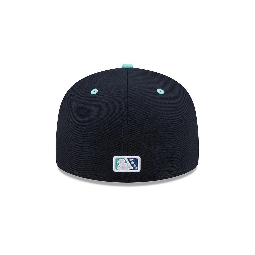 Men's New Era Navy Asheville Tourists Theme Nights 59FIFTY Fitted Hat