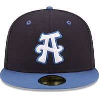 Men's New Era Navy Asheville Tourists Authentic Collection 59FIFTY Fitted Hat