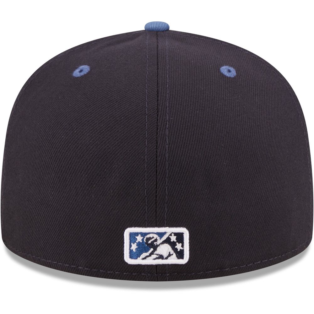 Men's New Era Navy Asheville Tourists Authentic Collection 59FIFTY Fitted Hat