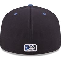 Men's New Era Navy Asheville Tourists Authentic Collection 59FIFTY Fitted Hat
