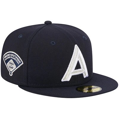 Casquette ajustée New Era Asheville Tourists Theme Nights Blues 59FIFTY pour homme