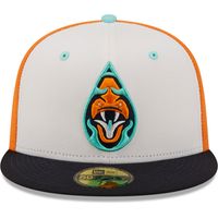 Men's New Era White/Black Yacumamas De Asheville Copa La Diversion 59FIFTY Fitted Hat