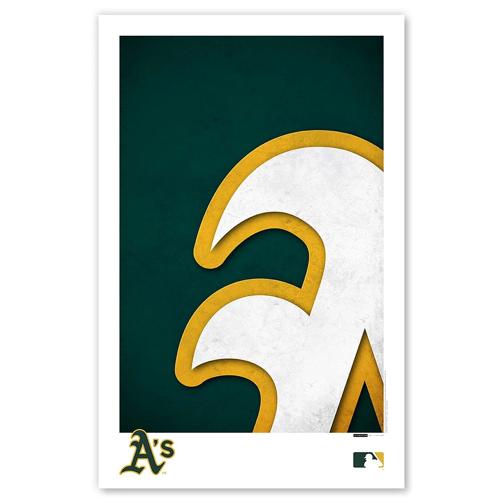 Athletics 11" x 17" Minimalist Logo Poster Print