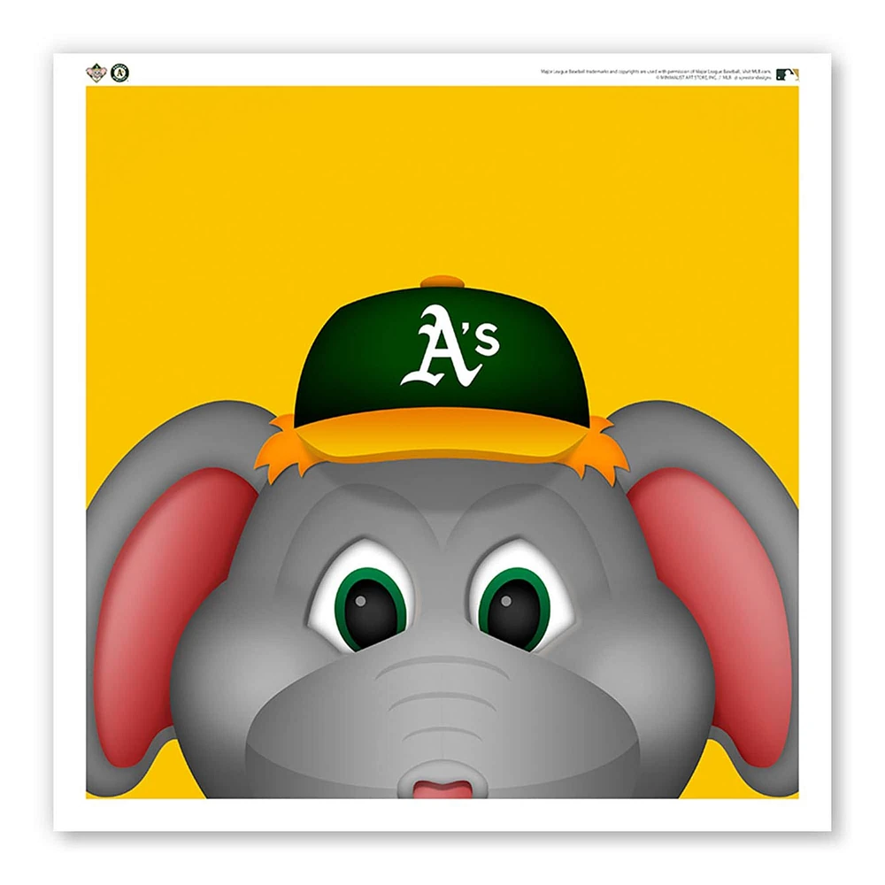 Athletics 12" x 12" Stomper Poster Print