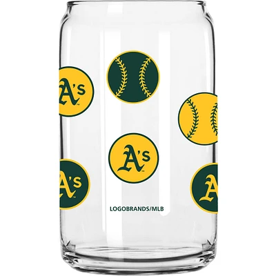 Athletics 16oz. Smiley Can Glass