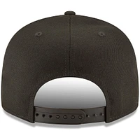 Athletics New Era Black on Black 9FIFTY Team Snapback Adjustable Hat - Black