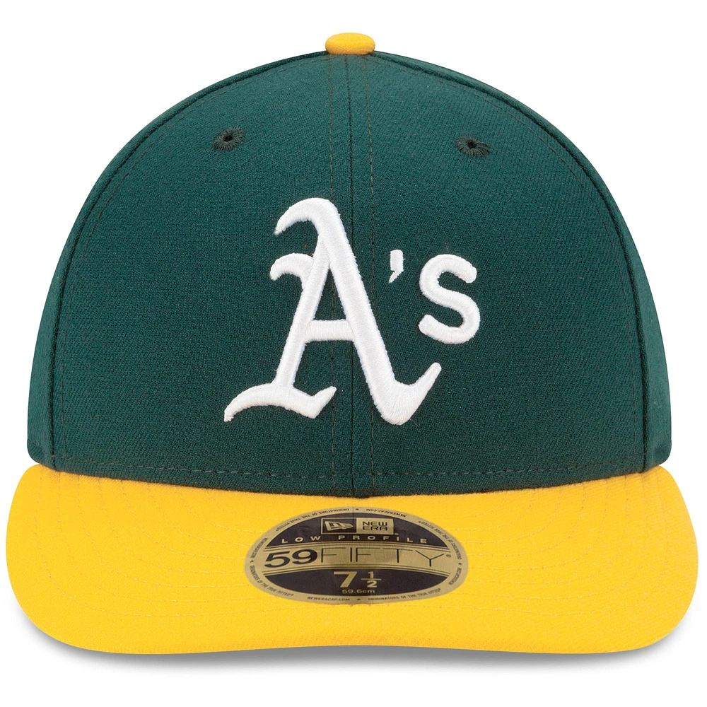 Athletics New Era Home Authentic Collection On-Field Low Profile 59FIFTY - Fitted Hat Green/Gold